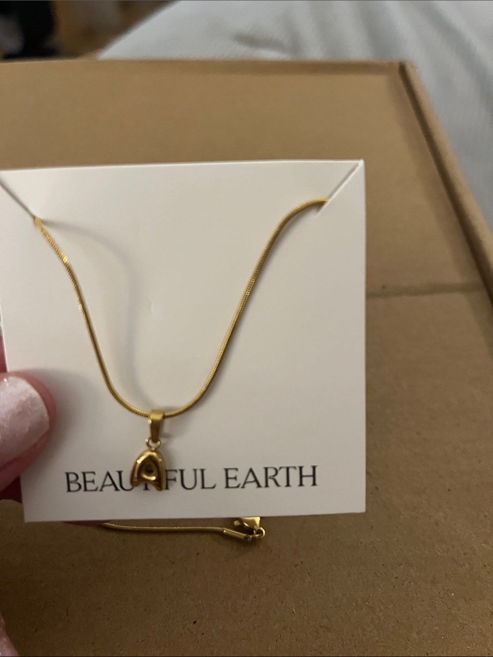 Gold Charm Pendant Necklace